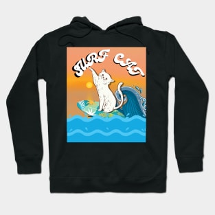 surf cat Hoodie